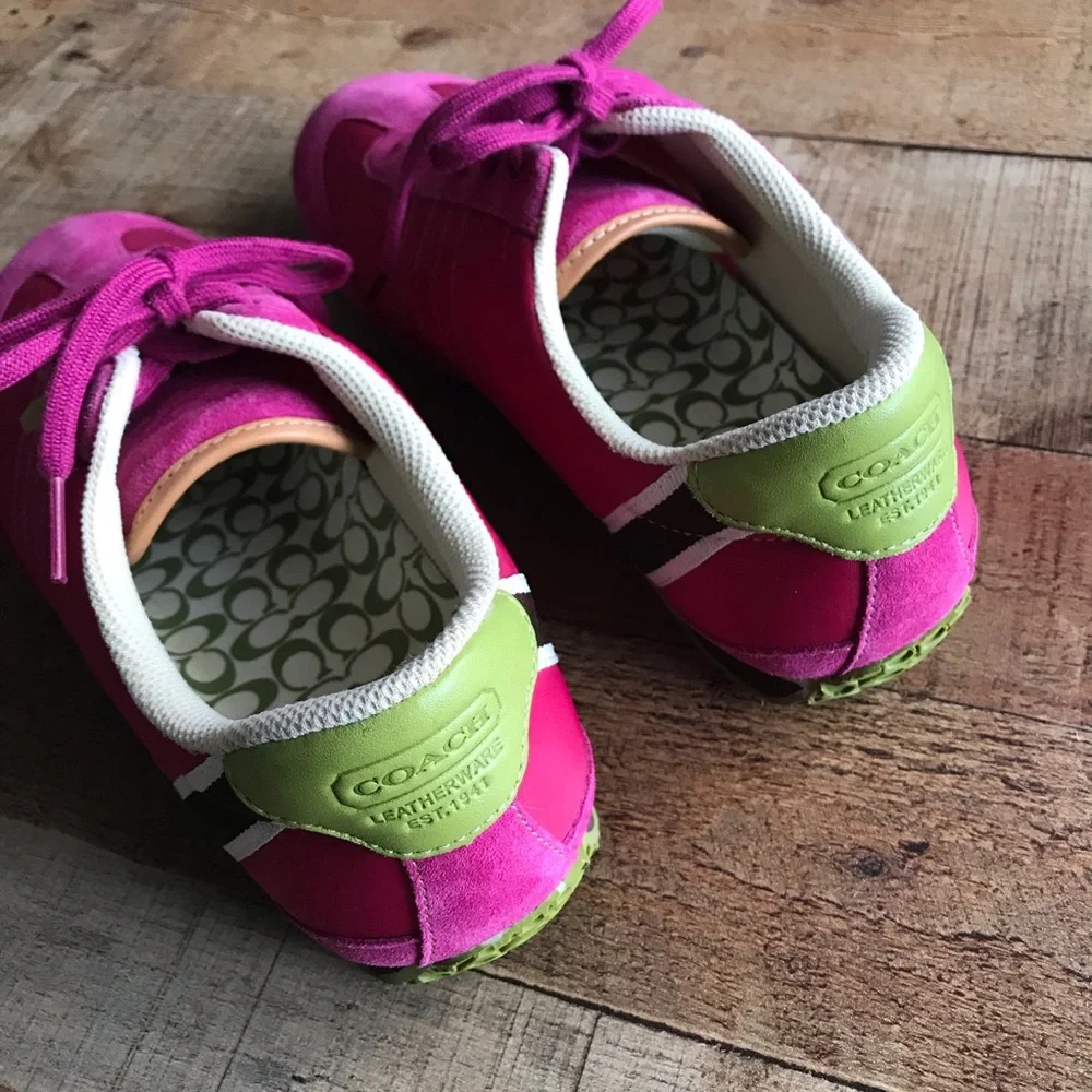 COACH Nikki Sneaker Pink 8.5 - Picture 4 of 8